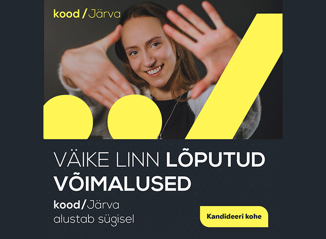 kood/Järva avab sügisel uksed ja ootab kandideerijaid