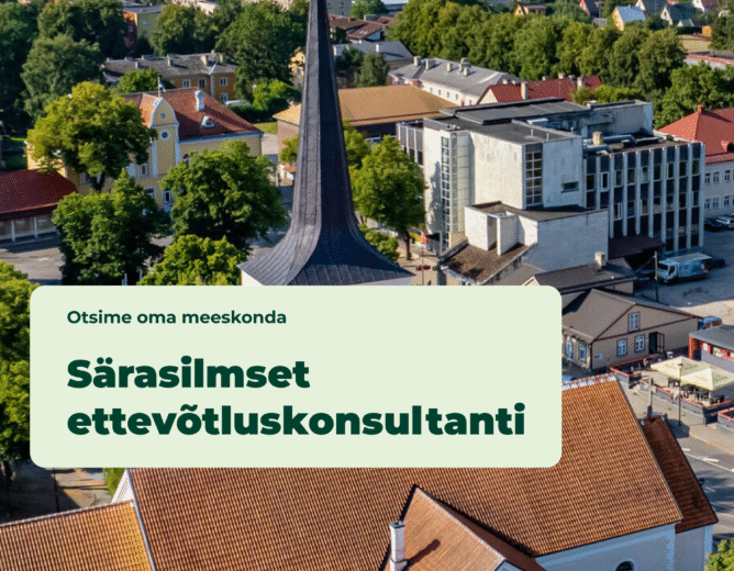 TÖÖKUULUTUS: ettevõtluskonsultant