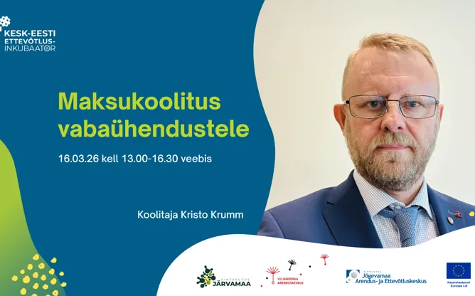 Maksukoolitus vabaühendustele