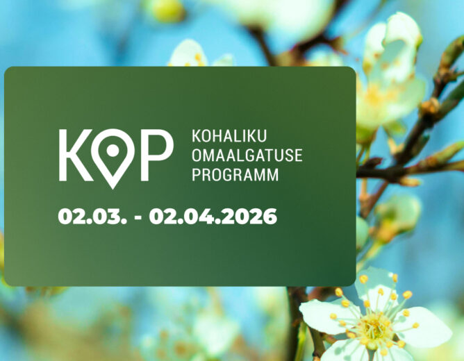 Kohaliku omaalgatuse programmi kevadvoor on avatud 02.03.-02.04.2026