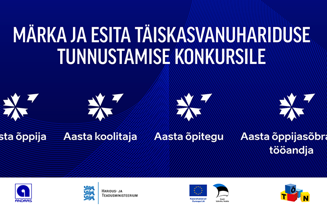 Kutsume üles tunnustama täiskasvanud õppijaid