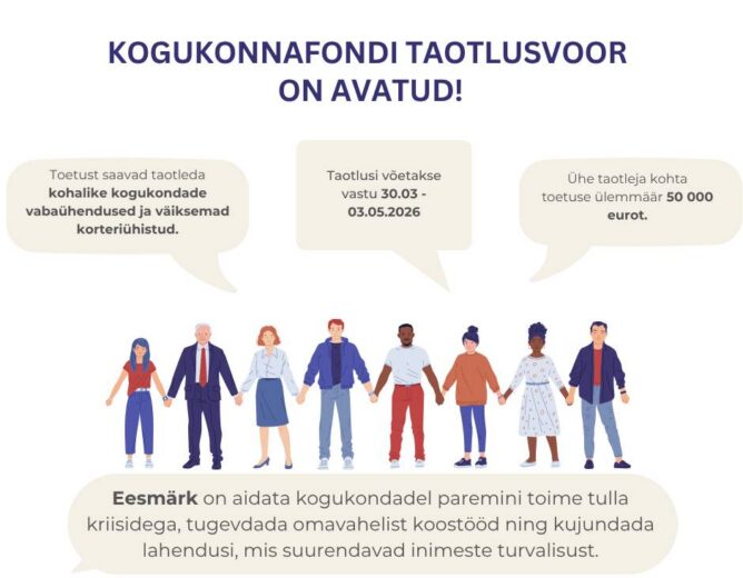 KÜSK avas Kogukonnafondi taotlusvooru korteriühistute ja kogukondade kriisivalmiduse tugevdamiseks