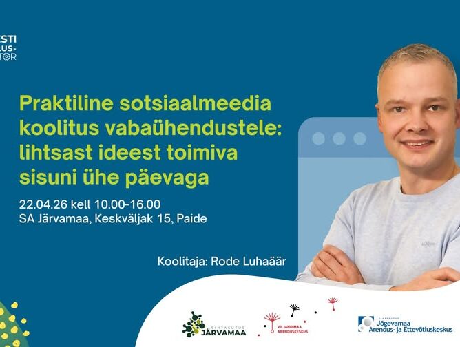 Praktiline sotsiaalmeedia koolitus vabaühendustele